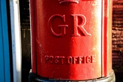 Red post box